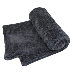 Cartisen front view showing towel folded and compact for storage, saves space
