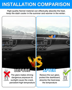 CARTIST installed on RAV4 dashboard showing reduced glare and neat fit