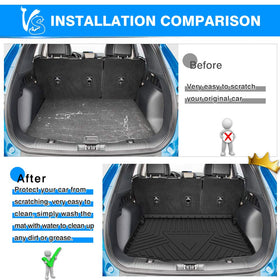 CARTIST liner installed in a Ford Escape trunk demonstrating precise fit and coverage