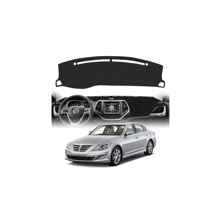 CARTIST front view of dash cover showing perfect dash alignment and protection