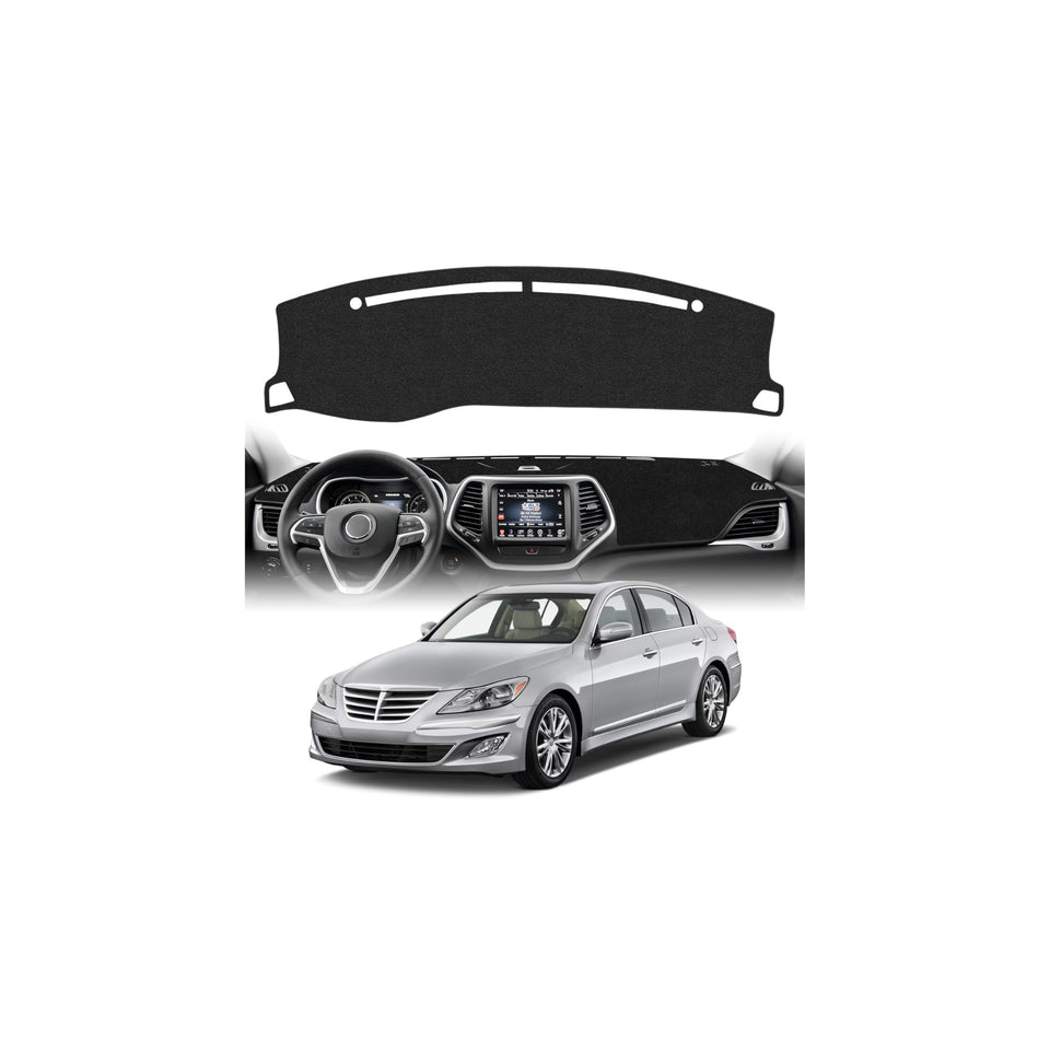 CARTIST front view of dash cover showing perfect dash alignment and protection