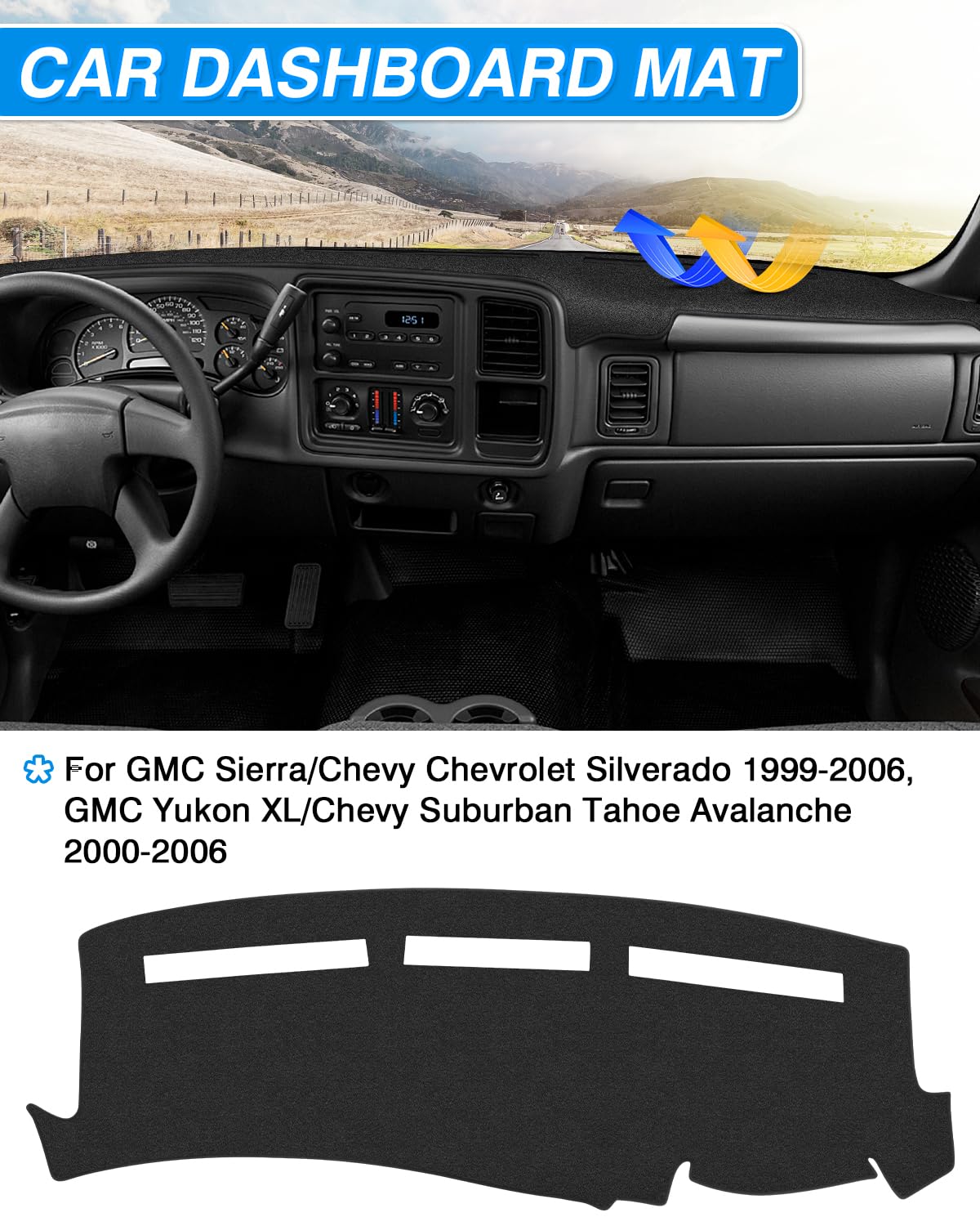 CARTIST installed on dashboard reducing glare and improving look