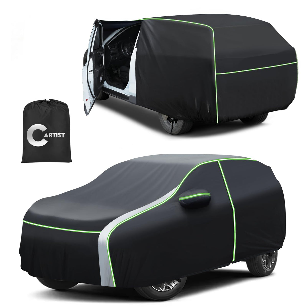 CARTIST lifestyle driveway setup showing protected Sorento in everyday use
