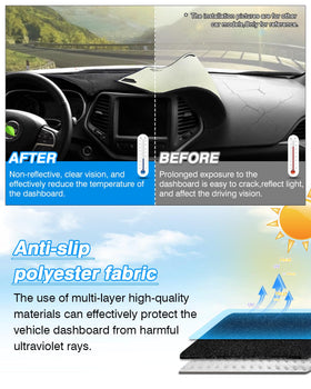 CARTIST installed in car driving scene showing glare reduction and comfort benefit