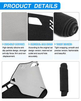 CARTIST silicone backing close-up showing non-slip grip and stable placement benefit
