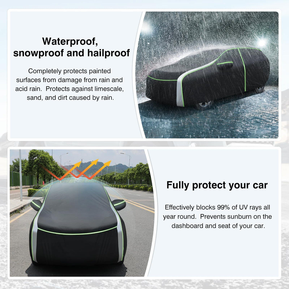 CARTIST driving-side zipper open for easy driver access and convenience
