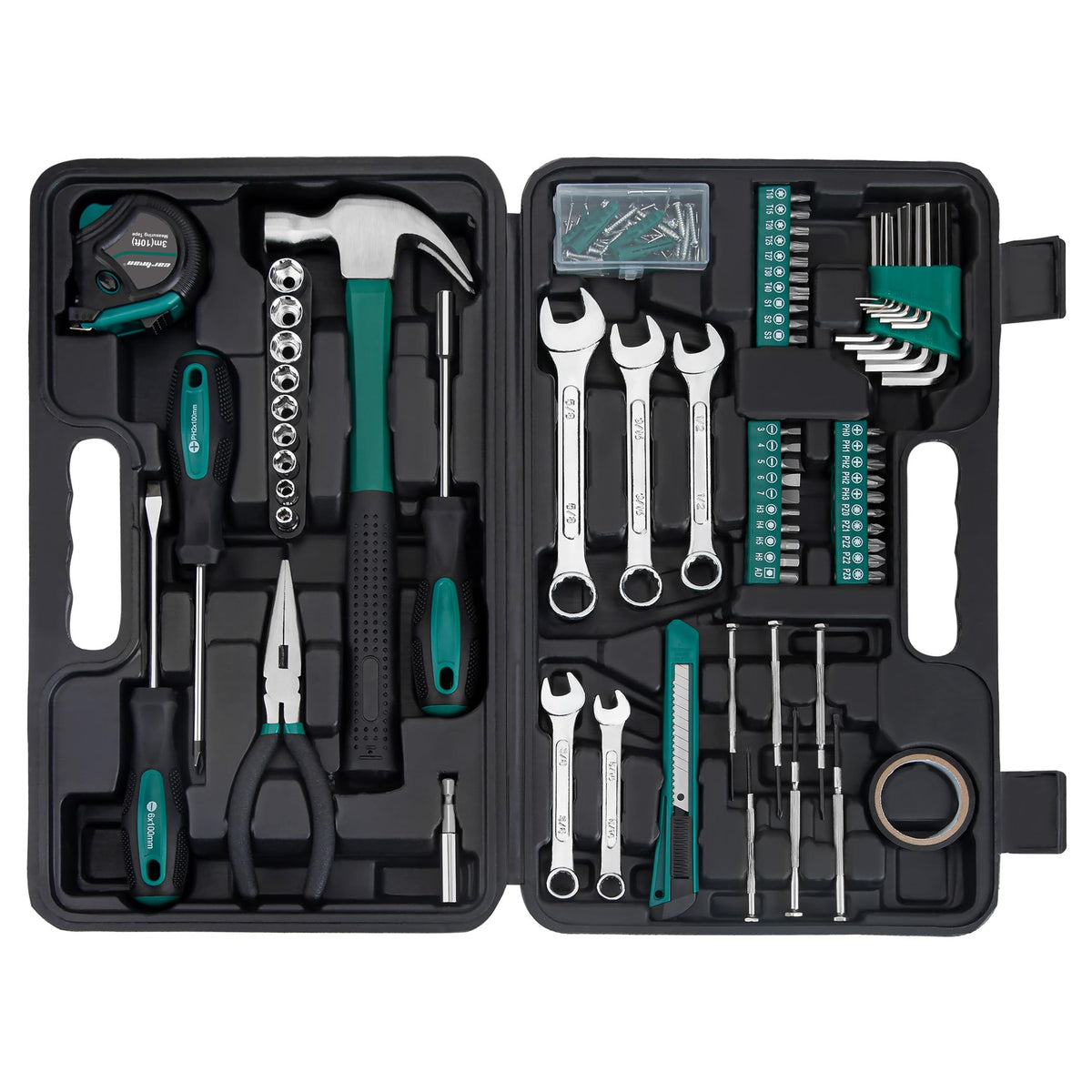 CARTMAN green case closed, portable storage and organized transport