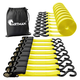 CARTMAN front packaging eight-pack in yellow showing contents and visibility benefit