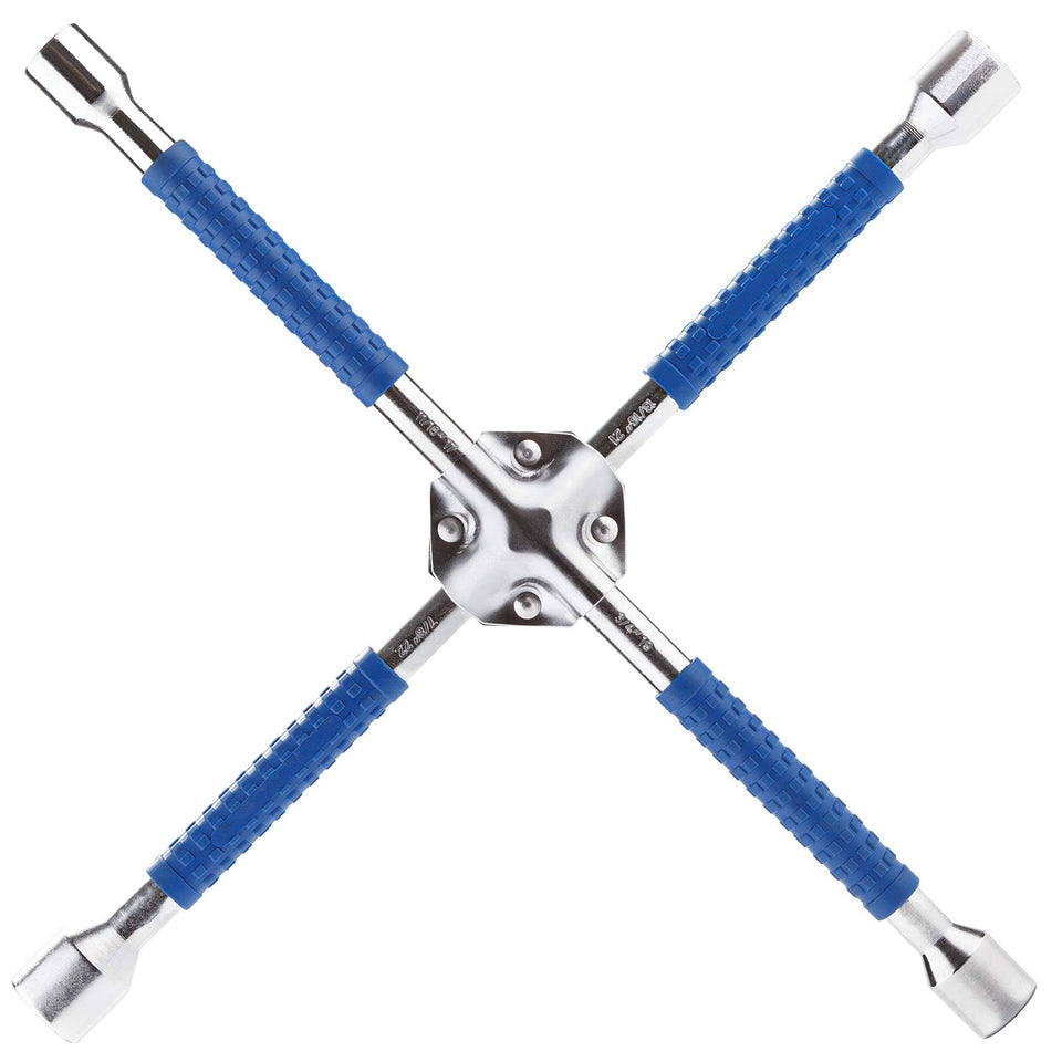 CARTMAN front view showing chrome cross lug wrench benefit durable construction