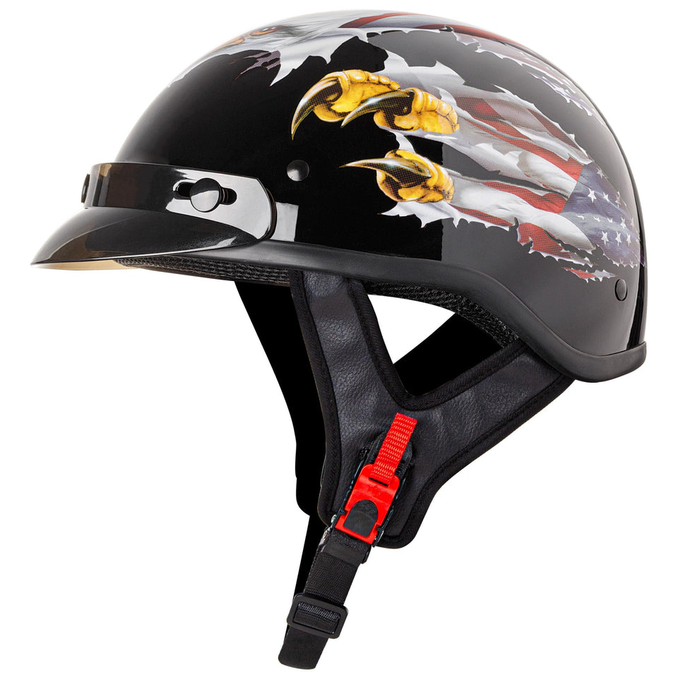 CARTMAN half helmet front view showing fit and protective shell benefit