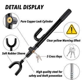 CARTMAN lock collapsed under car seat for compact storage convenience