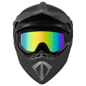 CARTMAN matte black side profile highlighting aerodynamic shell and visor benefit