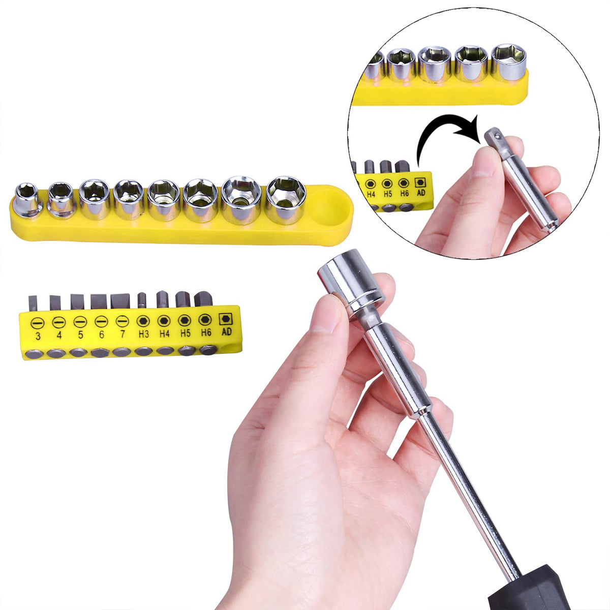 CARTMAN size comparison with tape measure illustrating compact storage and full tool range