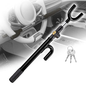 CARTMAN front view of steering wheel lock showing robust steel and deterrent effect