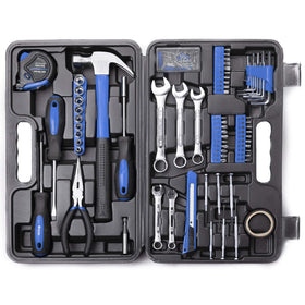 CARTMAN blue case front view showing compact organized storage and portability