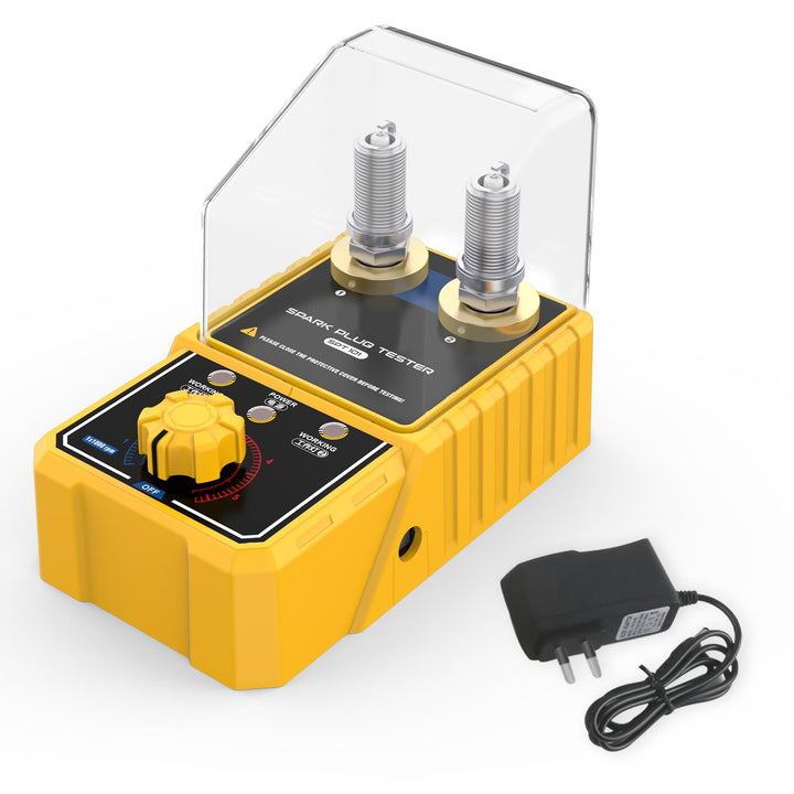 Cartoobe tester front view showing ports and LEDs for clear diagnostics