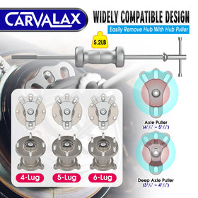 CARVALAX 3-jaw puller detail showing precise gripping for bearings