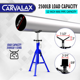 CARVALAX close-up of chrome-plated adjustment tube for precise heights