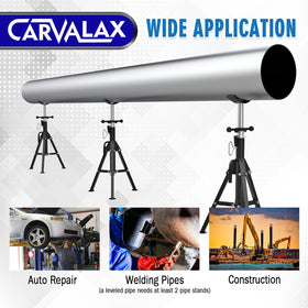 CARVALAX blue painted body and label resisting corrosion and wear on site