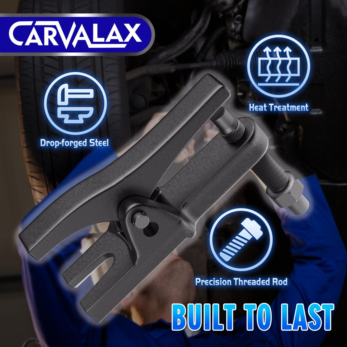 CARVALAX conical pitman arm puller detail highlighting precise fit