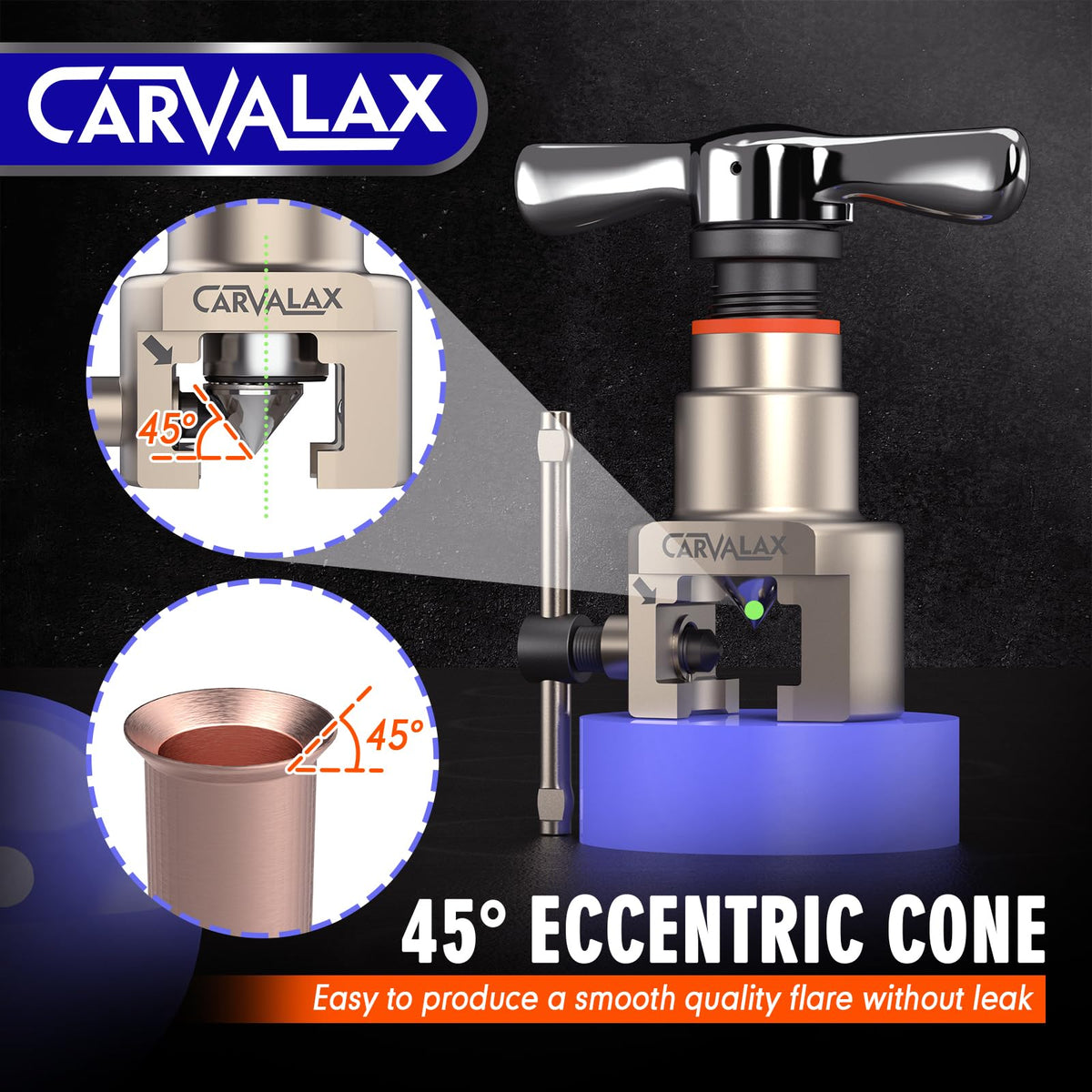 CARVALAX metric clamp detail showing clear size markings for speed