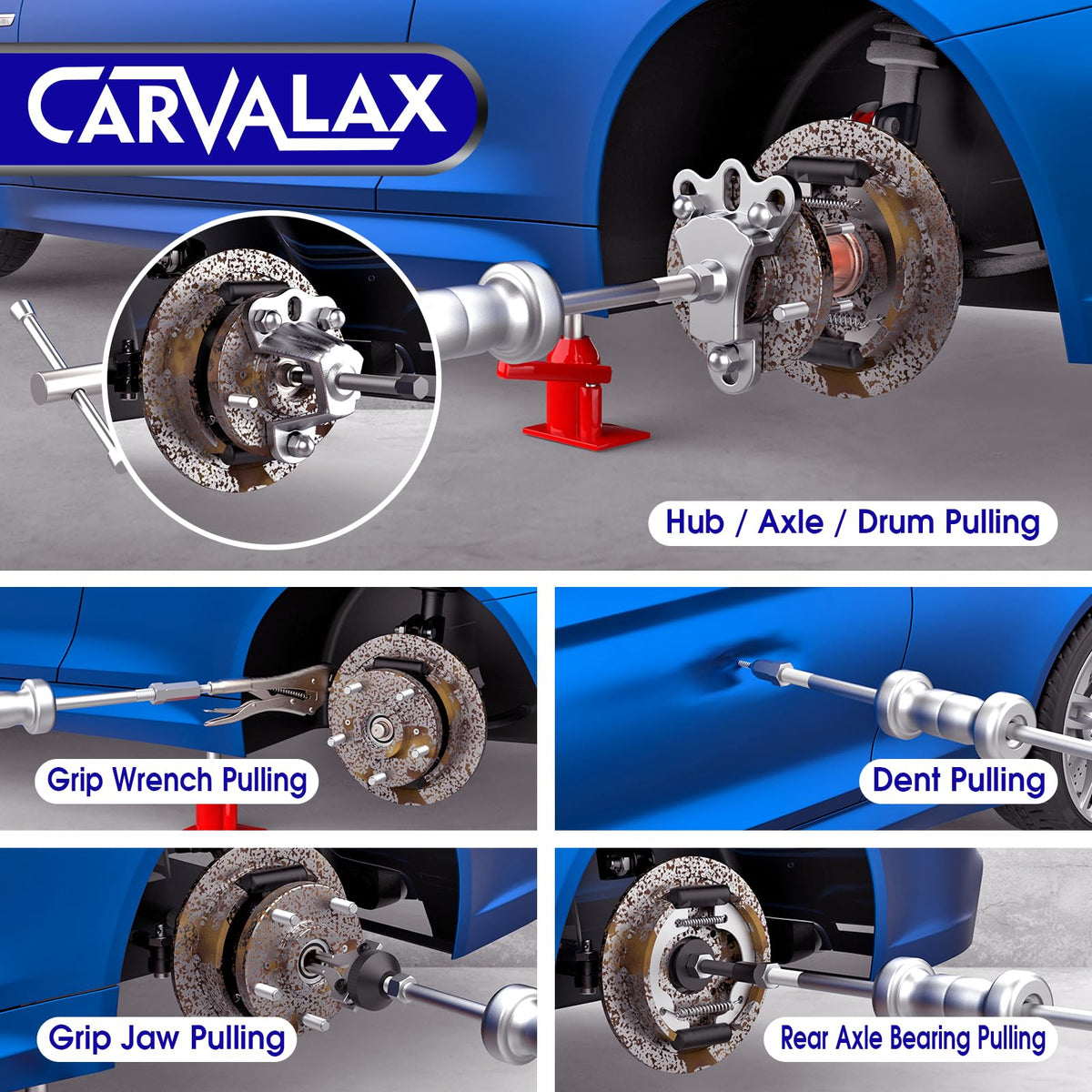 CARVALAX kit next to ruler showing scale and compact workshop portability
