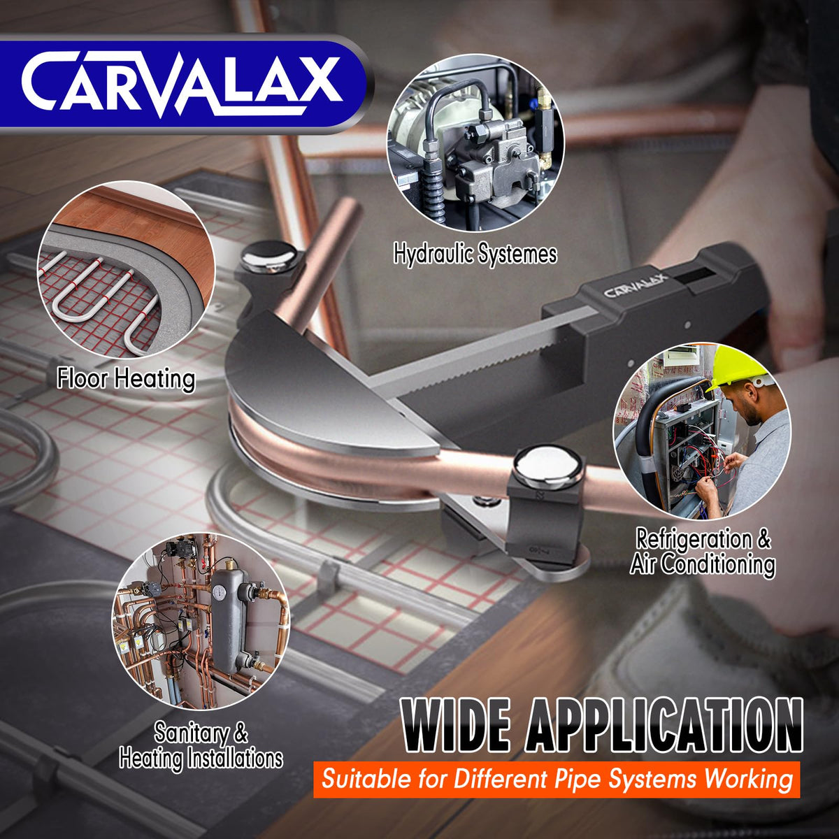 CARVALAX open storage case organizing heads, cutter, deburrer for easy transport