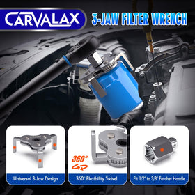CARVALAX tools neatly organized in durable case for easy transport