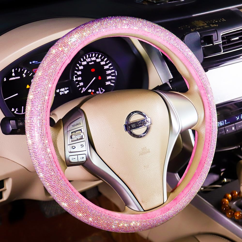 Carwales installed on a steering wheel demonstrating visual upgrade and comfort benefit