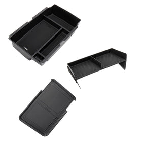 Carwiner front view of organizer set showing fit and tidy benefit