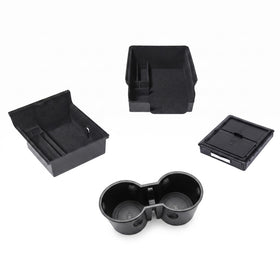 Carwiner front view of full organizer set showing neat storage benefits