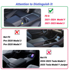 Carwiner hidden armrest box detail secures valuables and maximizes space