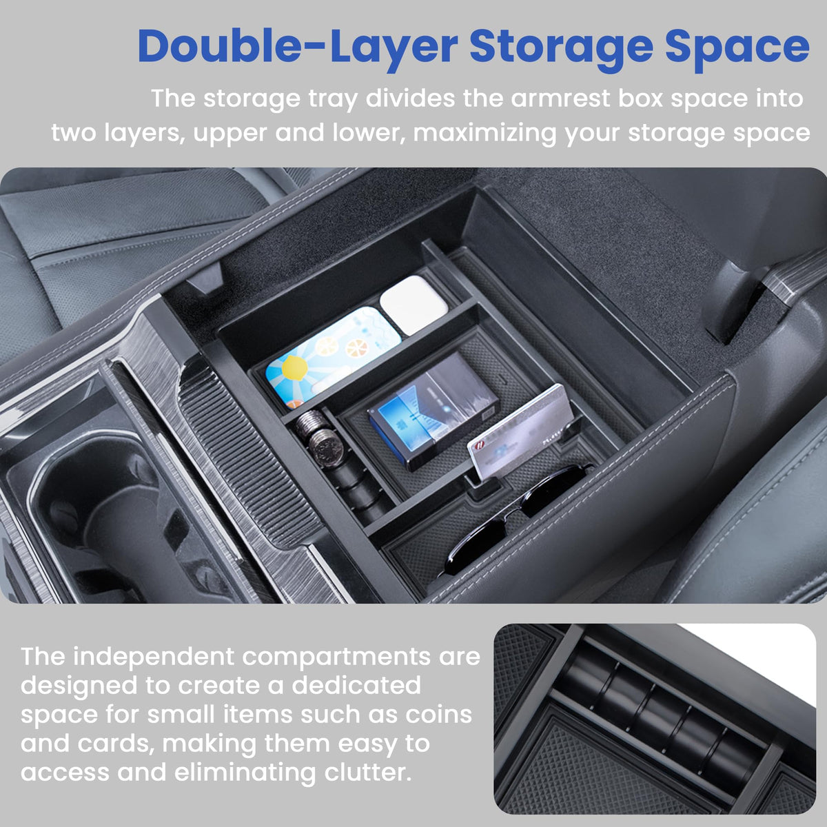 Carwiner installed in vehicle improving console organization