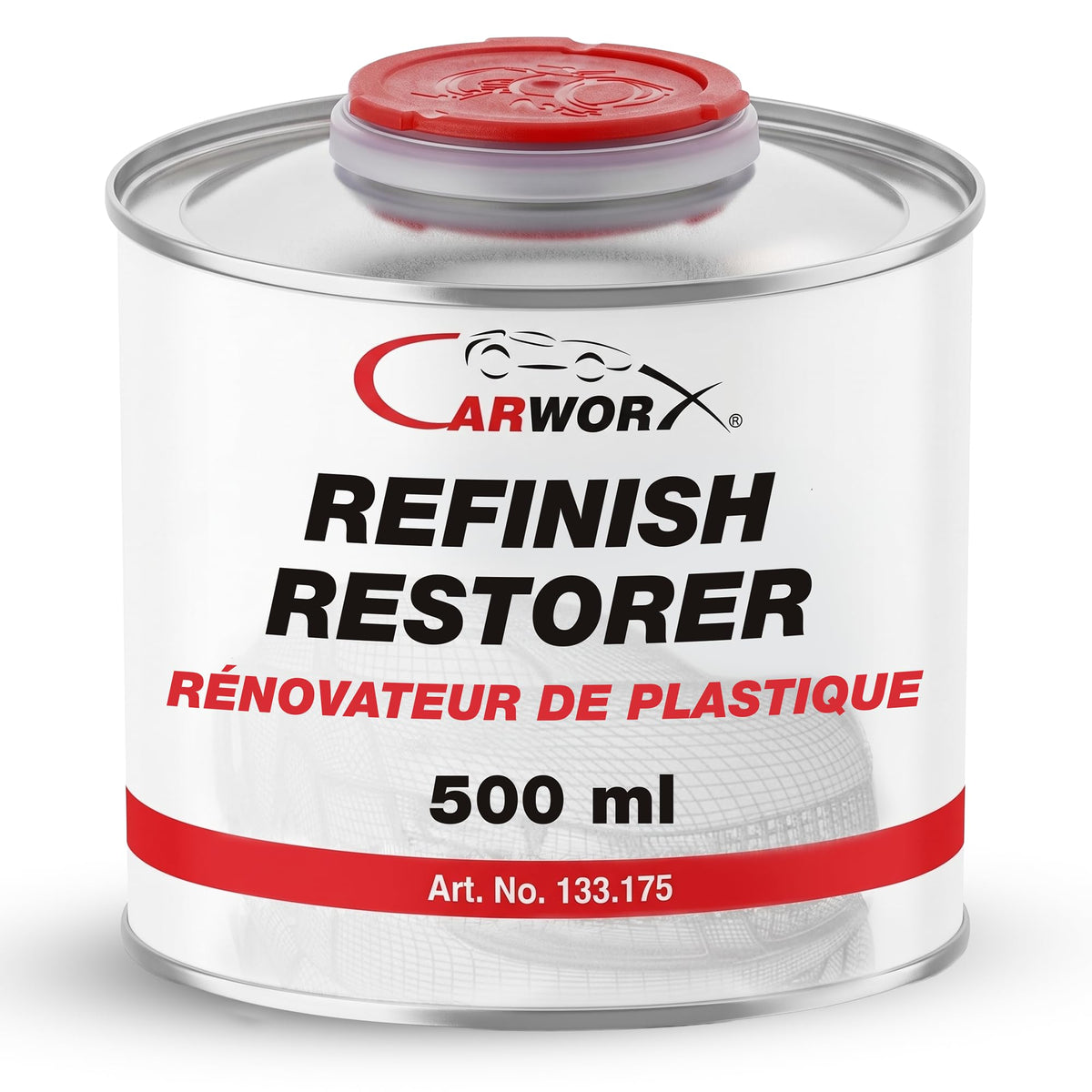 Carworx front label showing product name and 500 ml benefit