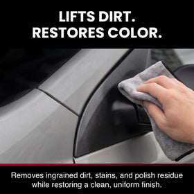 Carworx label detail showing directions and silicone-free benefit