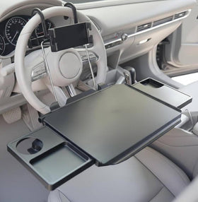 CASASARA front view on steering wheel showing stable work surface