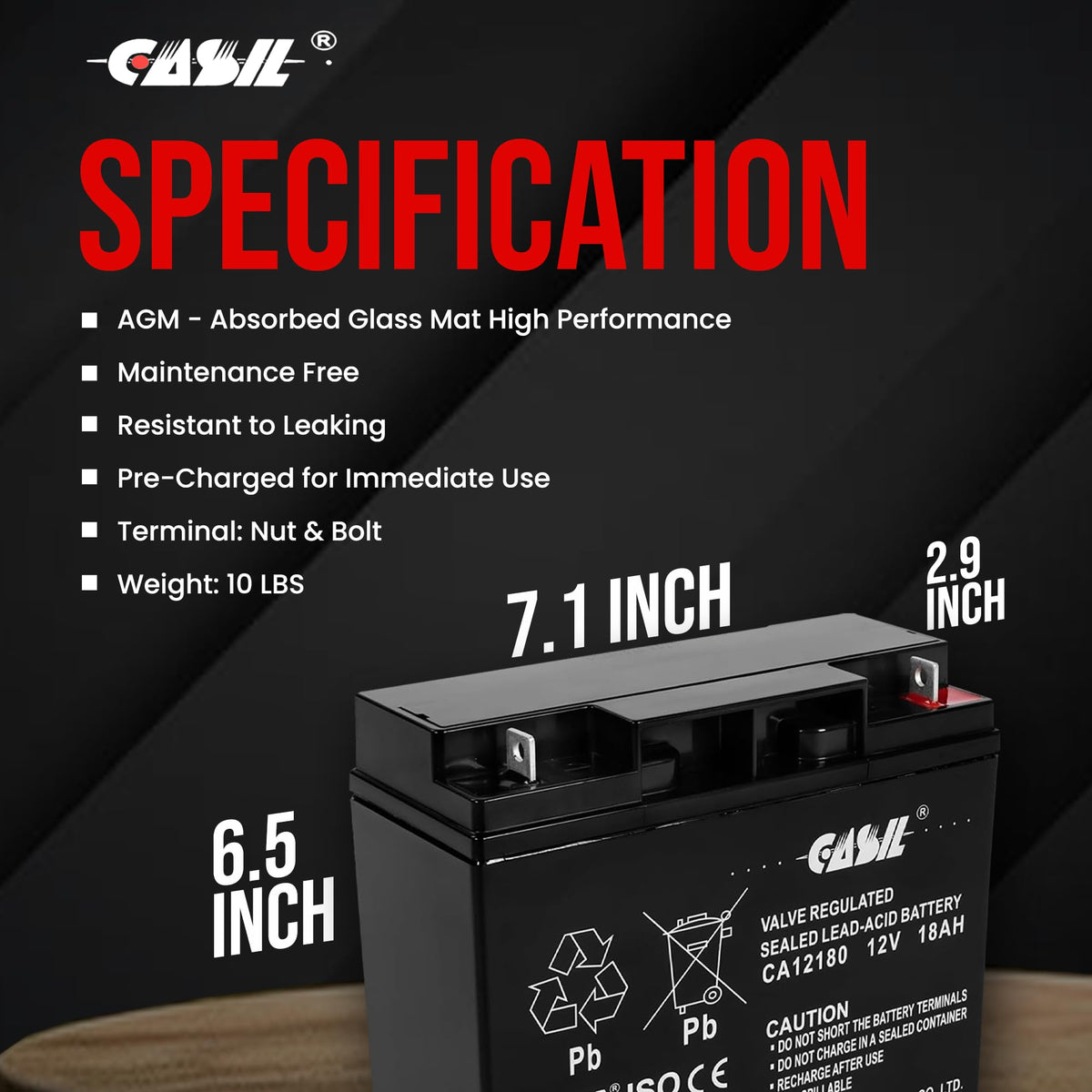 Casil battery installed in jump starter illustrating easy replacement