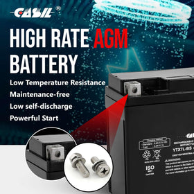 Casil battery installed in Honda Rebel demonstrating direct replacement ease