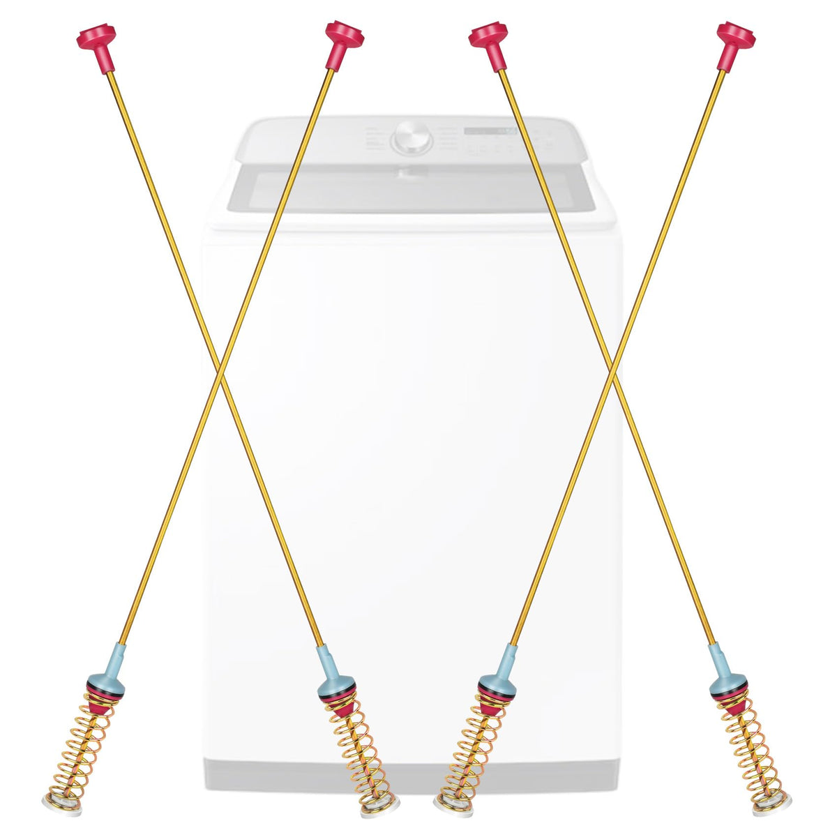 Casmer DC97-16350V front view showing full rod length and fit benefit