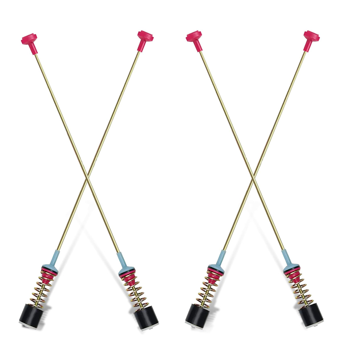 Casmer suspension rods front view showing complete kit and fit benefits