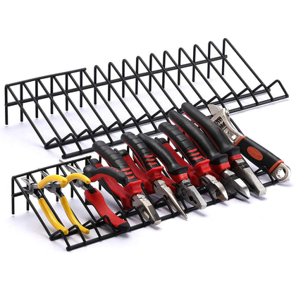 CASOMAN front view of two black plier racks showing tidy storage and quick selection benefit