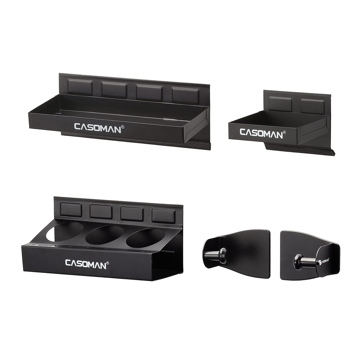 CASOMAN garage shelf scene improving workspace organization and efficiency
