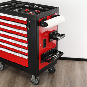 CASOMAN installed on toolbox side providing stable, no-drill storage