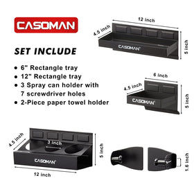 CASOMAN close-up of rubber-coated magnet preventing toolbox scratches