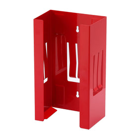 CASOMAN front view red dispenser showing tidy glove storage benefit