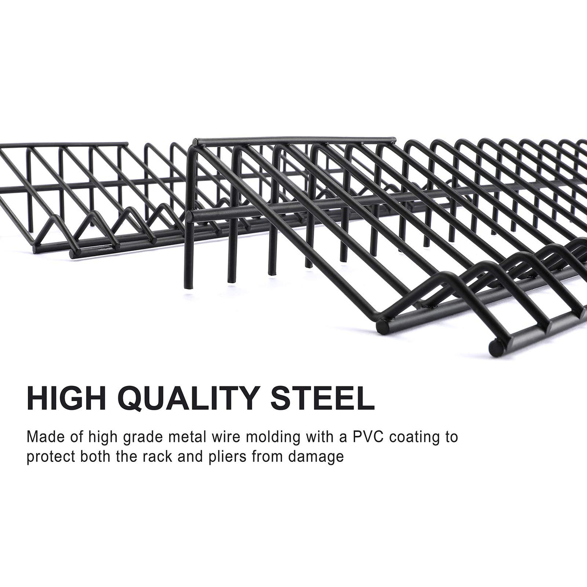 CASOMAN rack next to ruler showing dimensions and compact footprint benefit