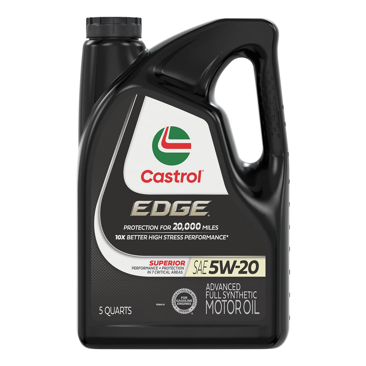 Castrol EDGE front label showing product name and clear benefit