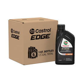Castrol EDGE bottle front label showing brand and product benefit