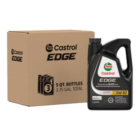 Castrol EDGE front packaging showing product and benefits
