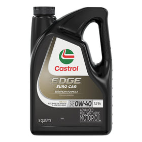 Castrol Edge bottle front view showing brand and clear protection benefits